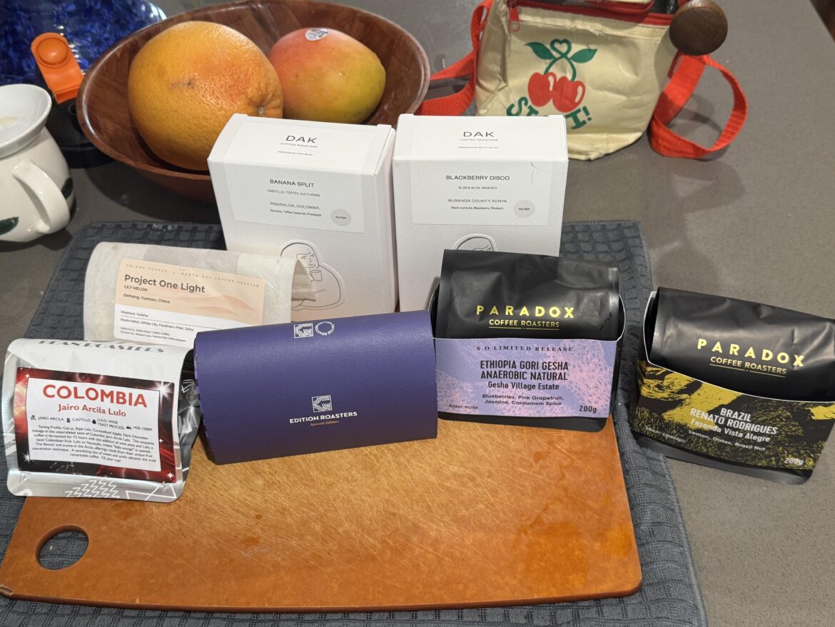 This is just what I’m brewing at home… how much is too much coffee???