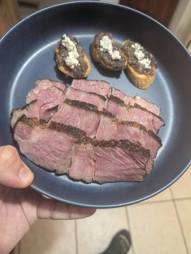 Chuck roast that carried over to fancy ramen for a week.