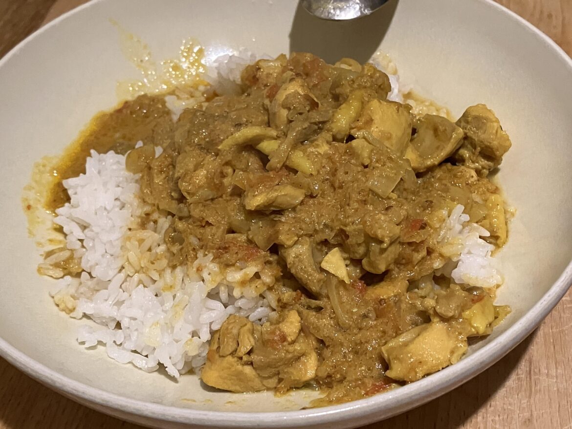 Japanese-inspired chicken curry