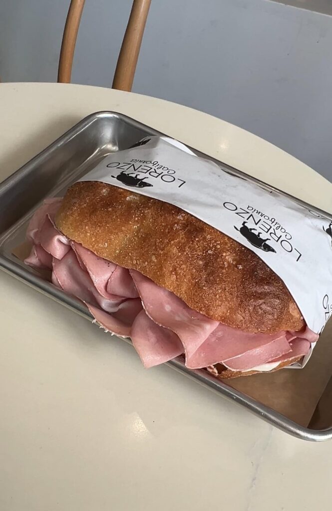 The Lorenzo from Lorenzo California is one of my new favorite sandwiches in LA
