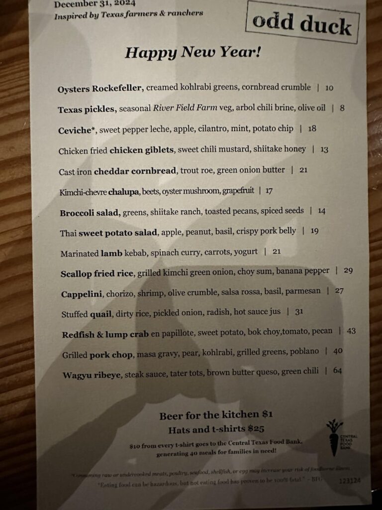 Odd Duck New Years Eve