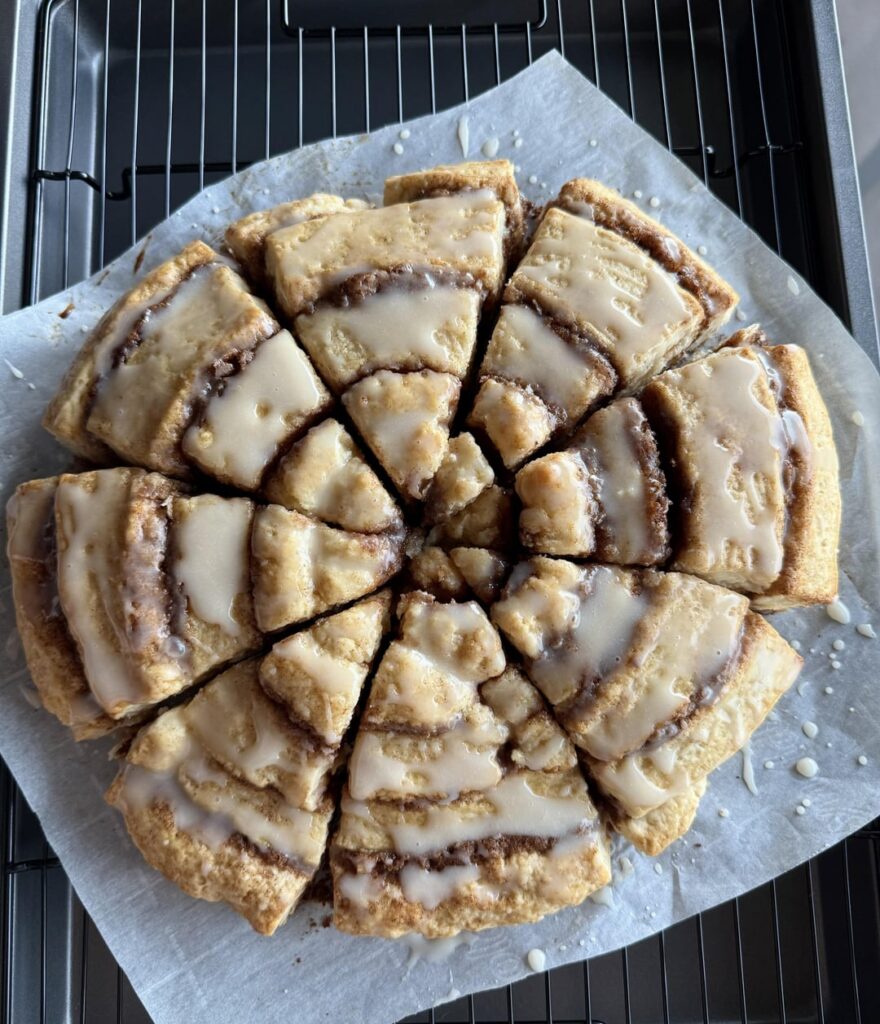 Giant Cinnamon Roll Scone