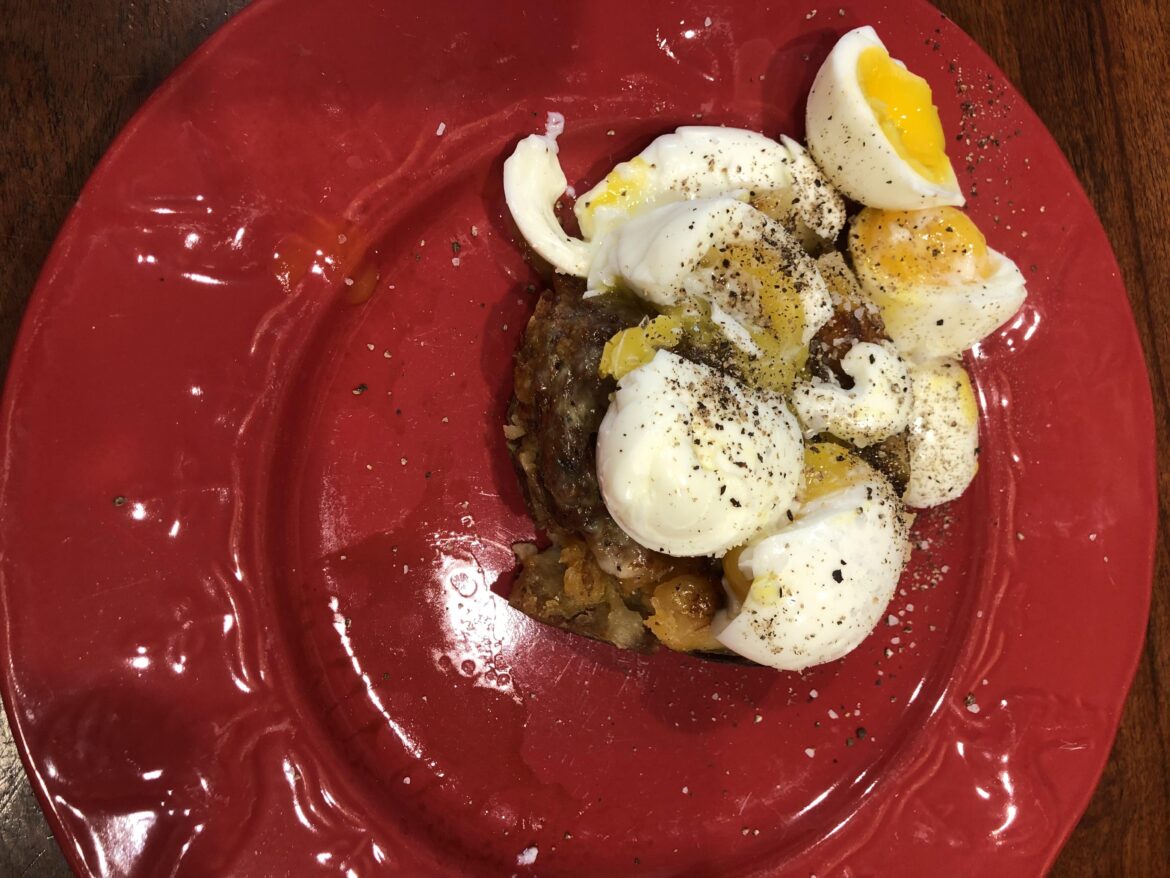 Three on 1/2 Leftover Chili Tater