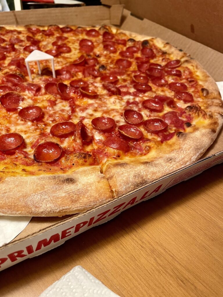 Prime Pizza and Grand Cru Champagne. Happy Holidays!