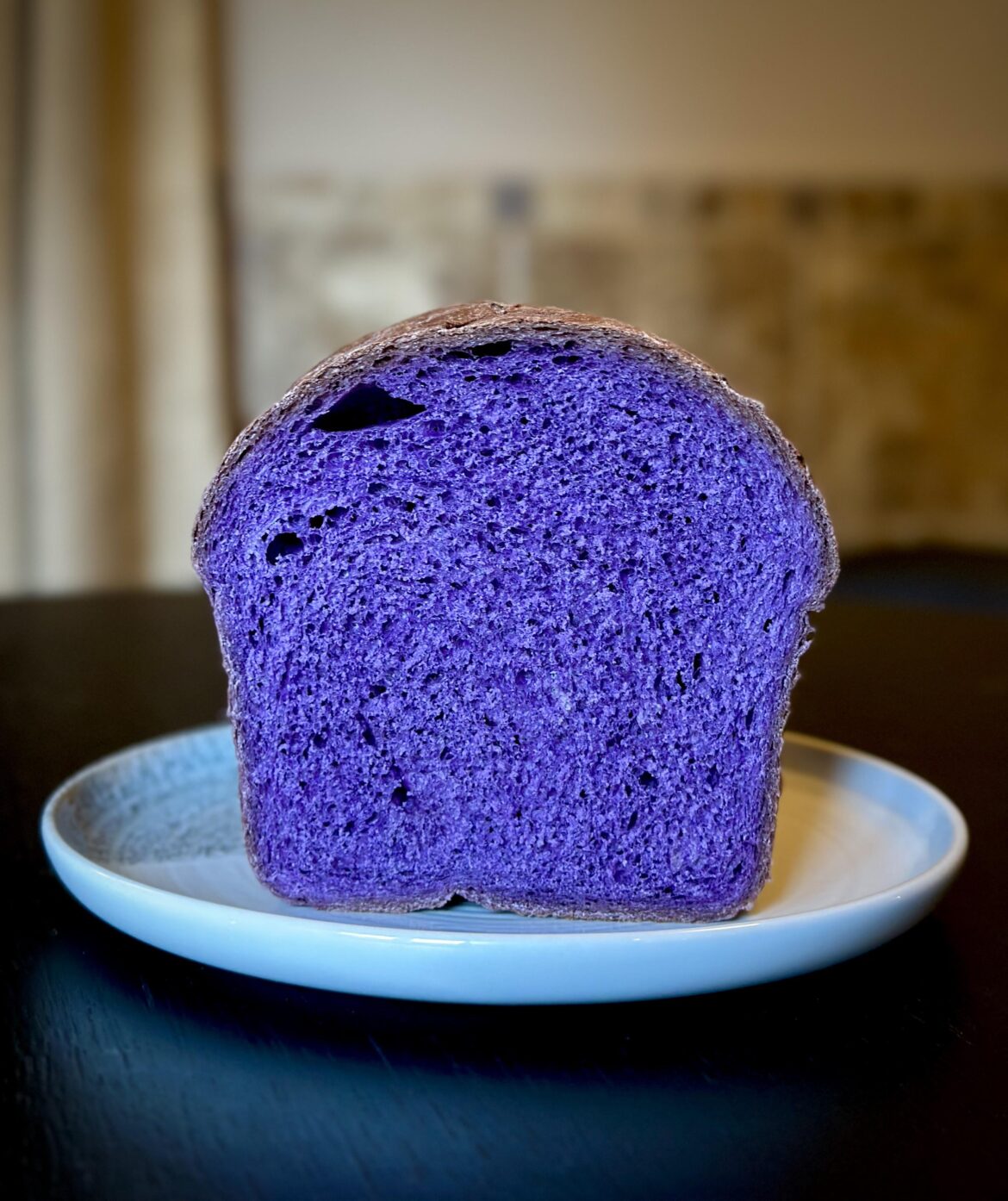 Converted my basic white into an enriched Ube loaf.  😱🤩