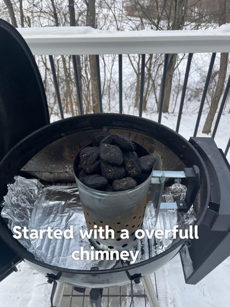 Every cook on the Sns kettle is a learning experience for me. Wanted to document this cook for anyone else having problems with temp control