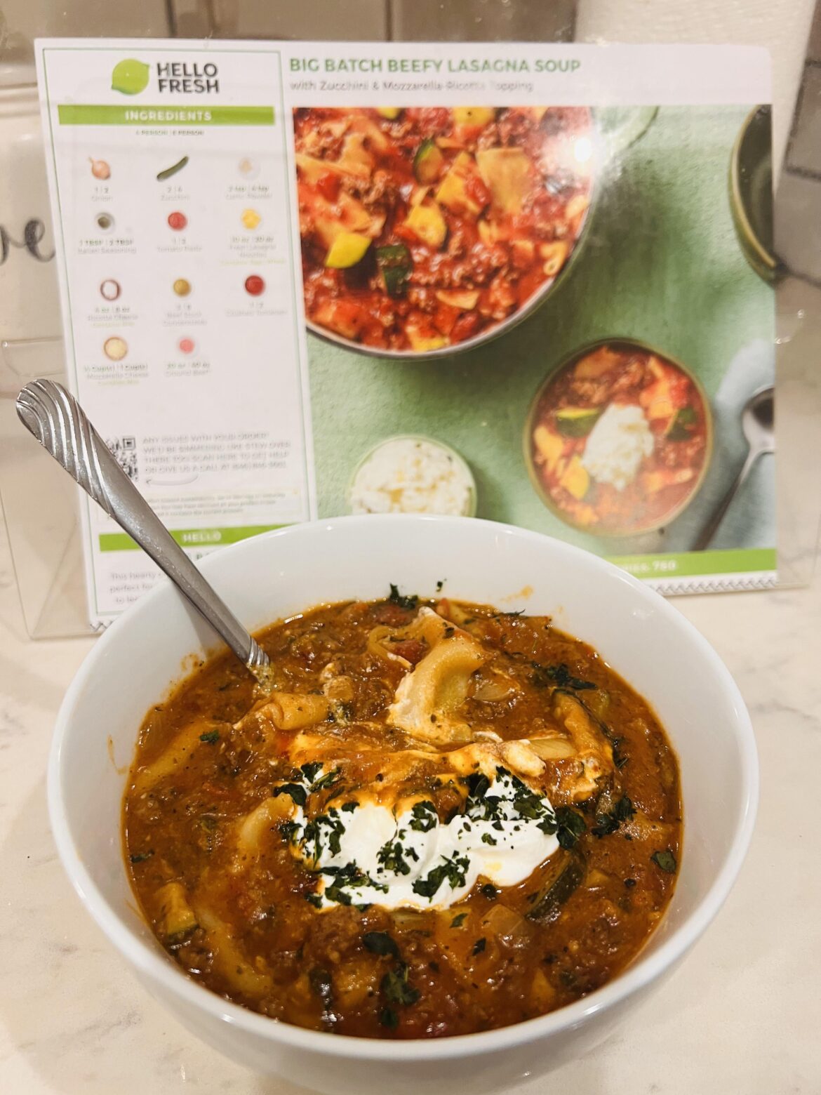 Big Batch Beefy Lasagna Soup
