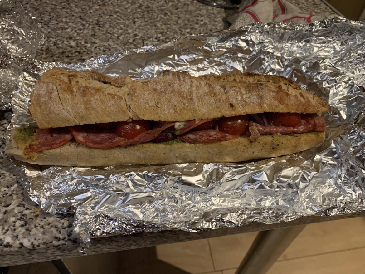Drunkenly made myself a baguette and thankfully left the second half for this morning’s hangover 🤣
