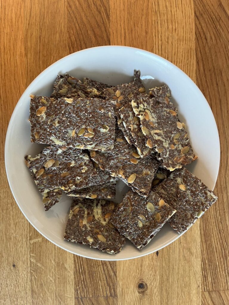 Flax Seed parmesan Crackers