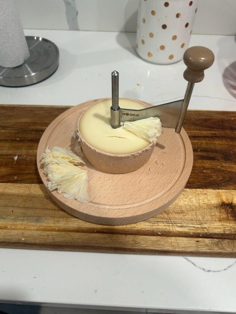 Got my SIL some Tete de Moine and a girolle. Now I’m gonna need one Got my SIL some Tete de Moine and a girolle. Now I'm gonna need one