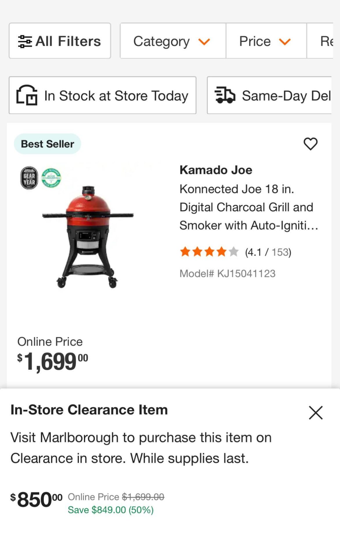 Konnected Joe is on clearance at $850 at HD