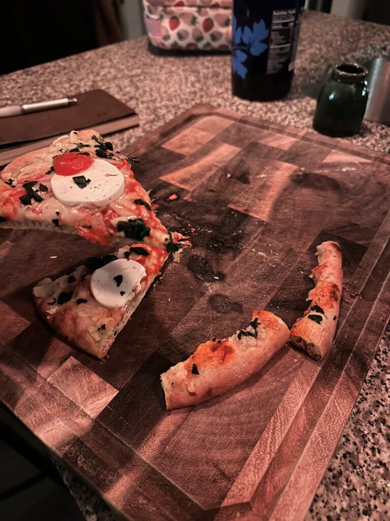 how many calories do i save not eating the crust?