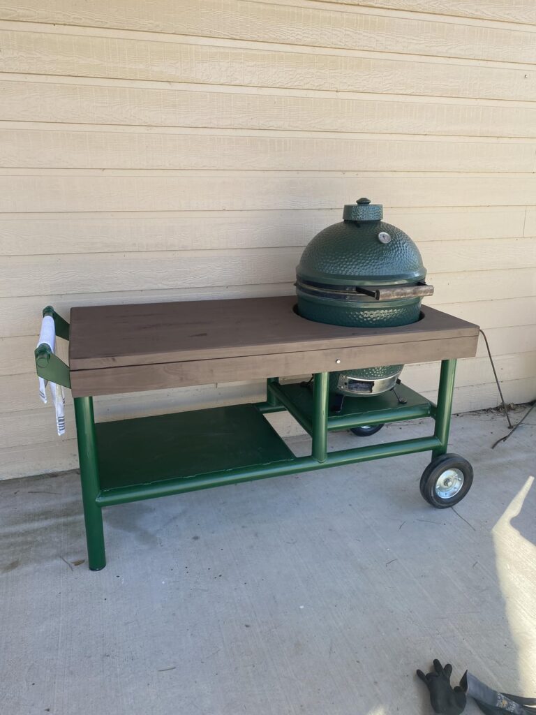 DIY “portable” table for inherited late uncles egg
