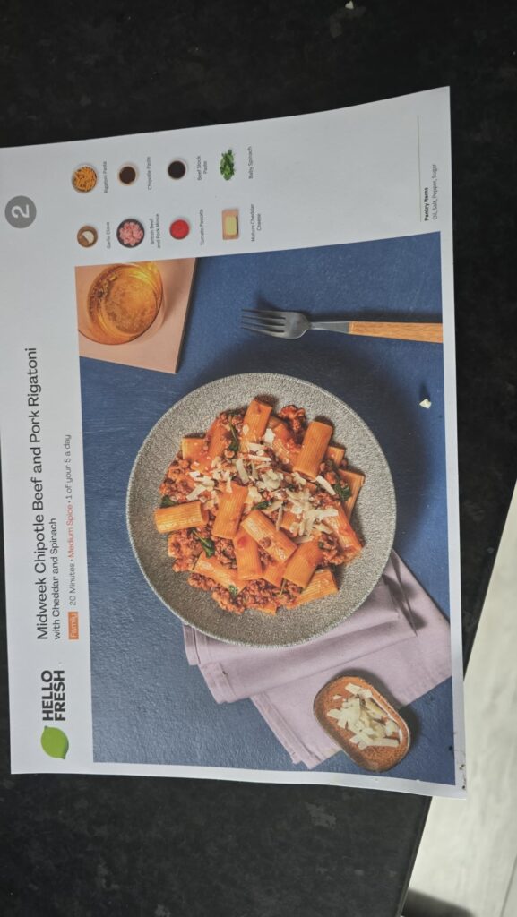 Just made my first hello fresh meal, too much pasta?