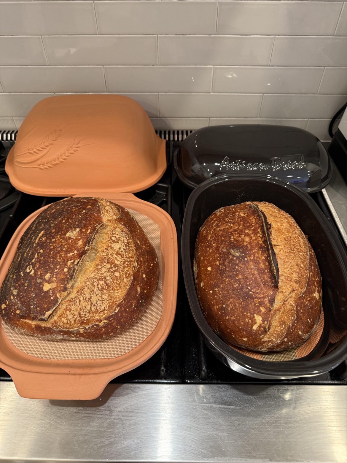 Two different vessels, two different ovensprings