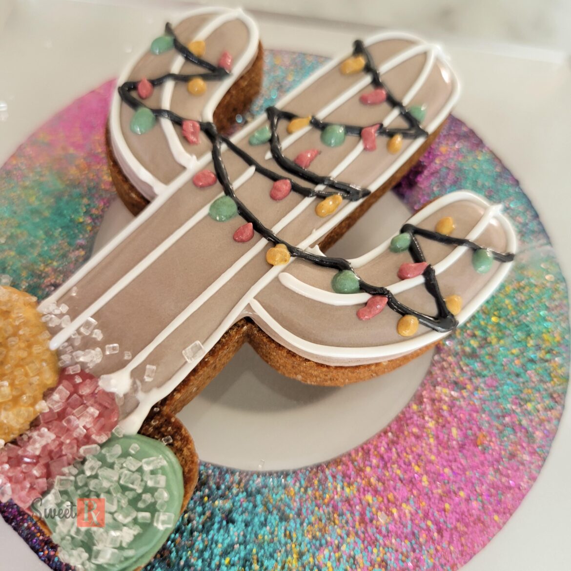 I made a gingerbread cactus for my cowboy