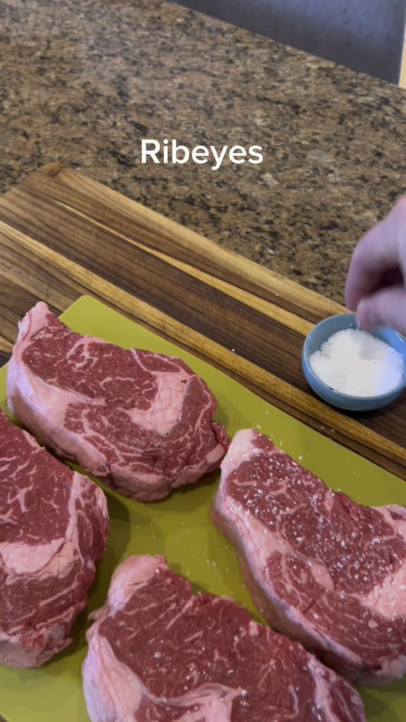 I was cooking some meat