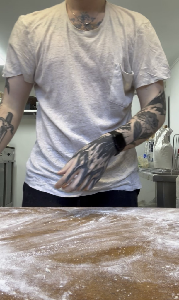 Shaping loaves is incredibly relaxing