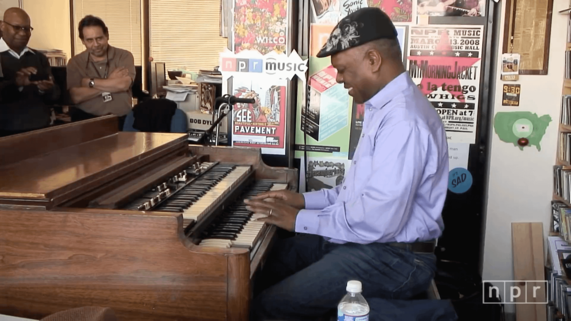 Booker T. Jones performing the song he wrote when he was 17, "Green Onions"