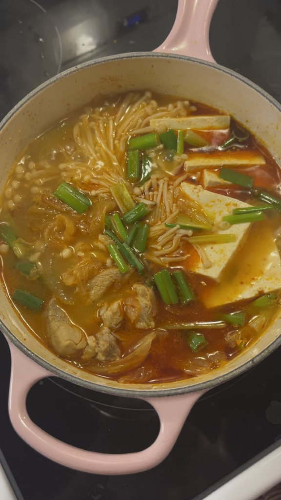 Kimchijjigae for dinner