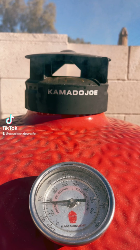 1st time pork shoulder on the big Joe