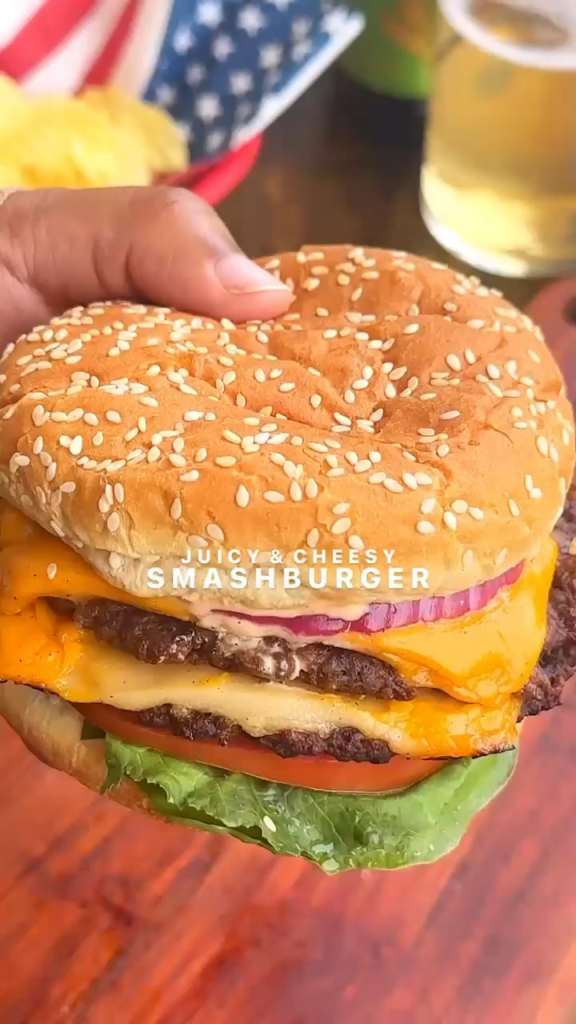 Plant based smash burger