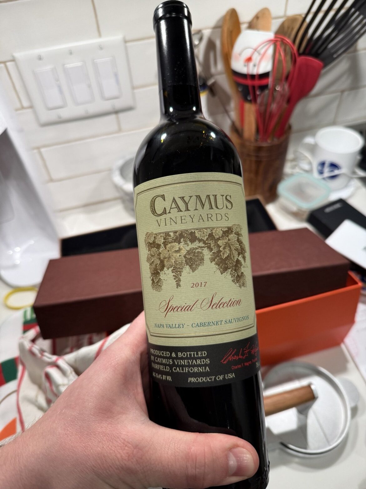 First time drinking Caymus. I wanted to love it, but man it’s so over rated. Not worth the price at all.