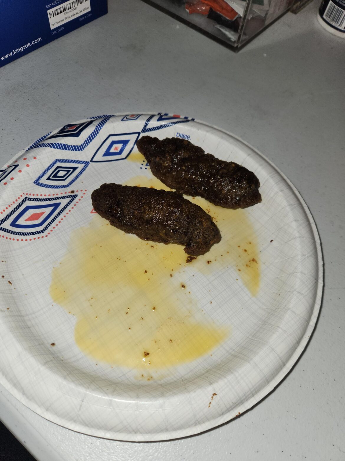 Co-worker cooking up this beauty when I walked into the break room this morning