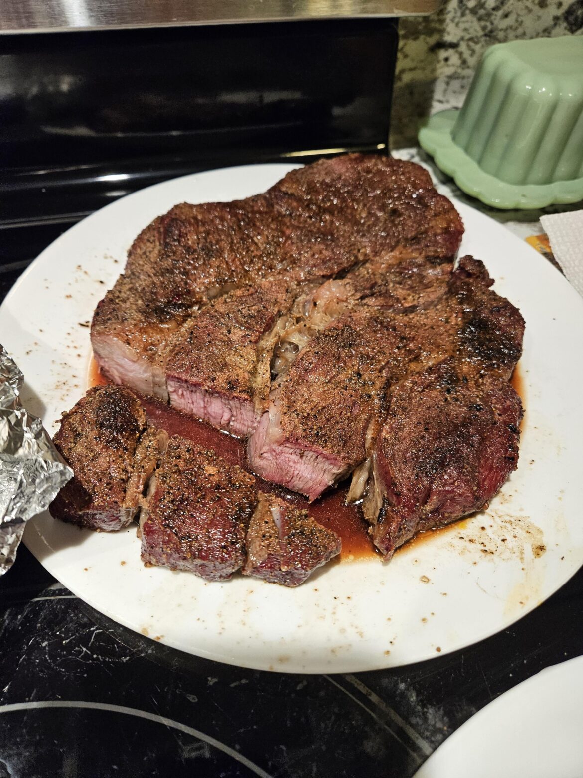 First time try at reverse sear. Both cuts came out perfect. Traeger pro 22.