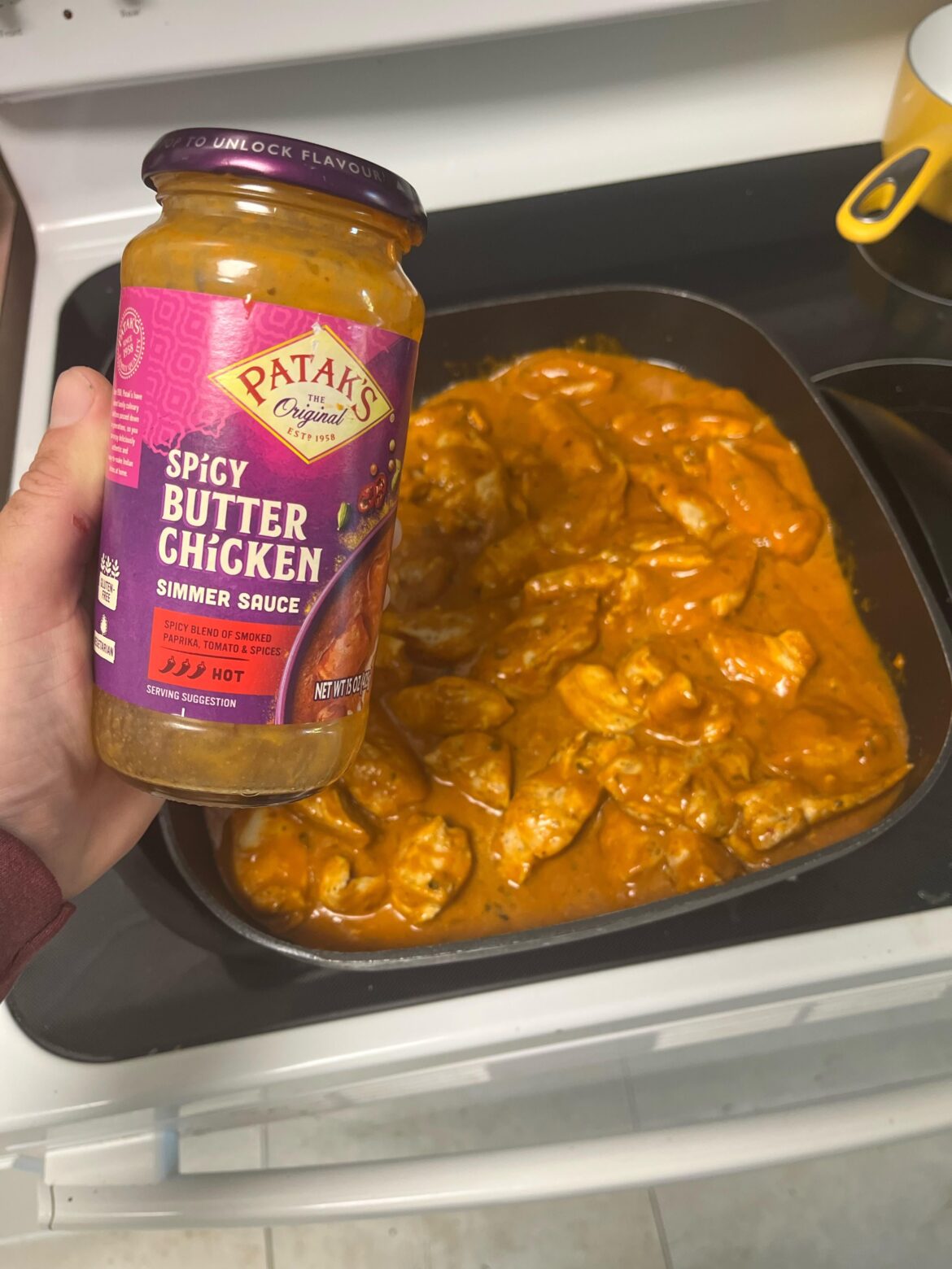 Stuff isnt nearly as hot as advertised. But it is tasty as hell.