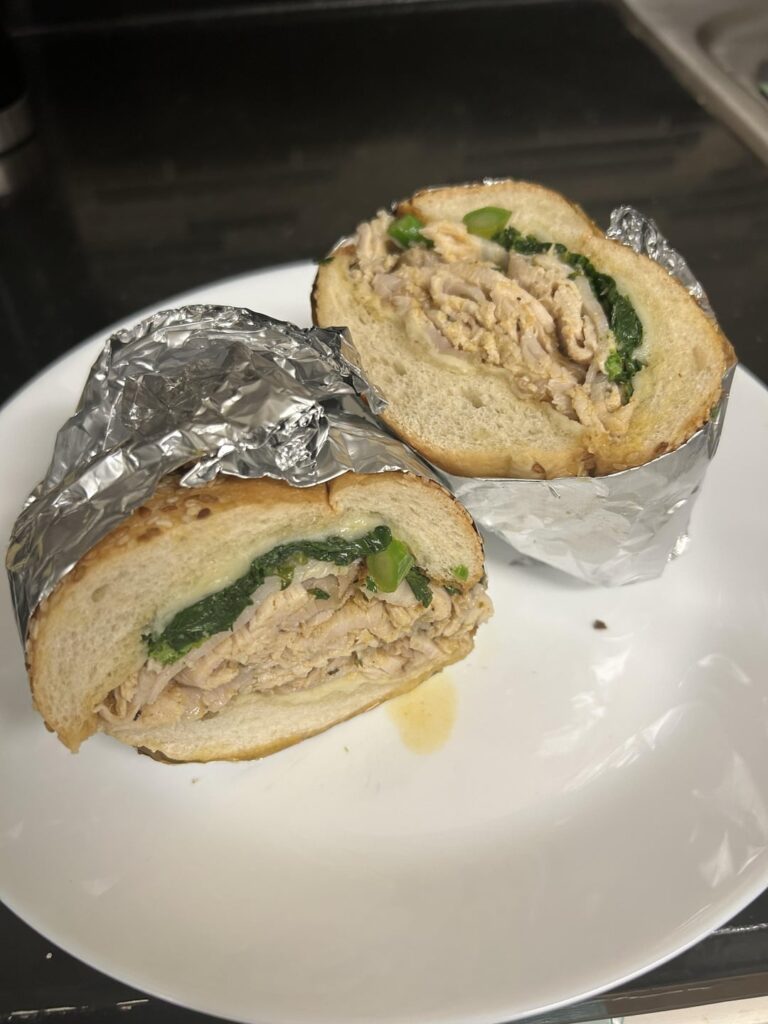 Three days went into this Philadelphia style pork roast sandwich Three days went into this Philadelphia style pork roast sandwich