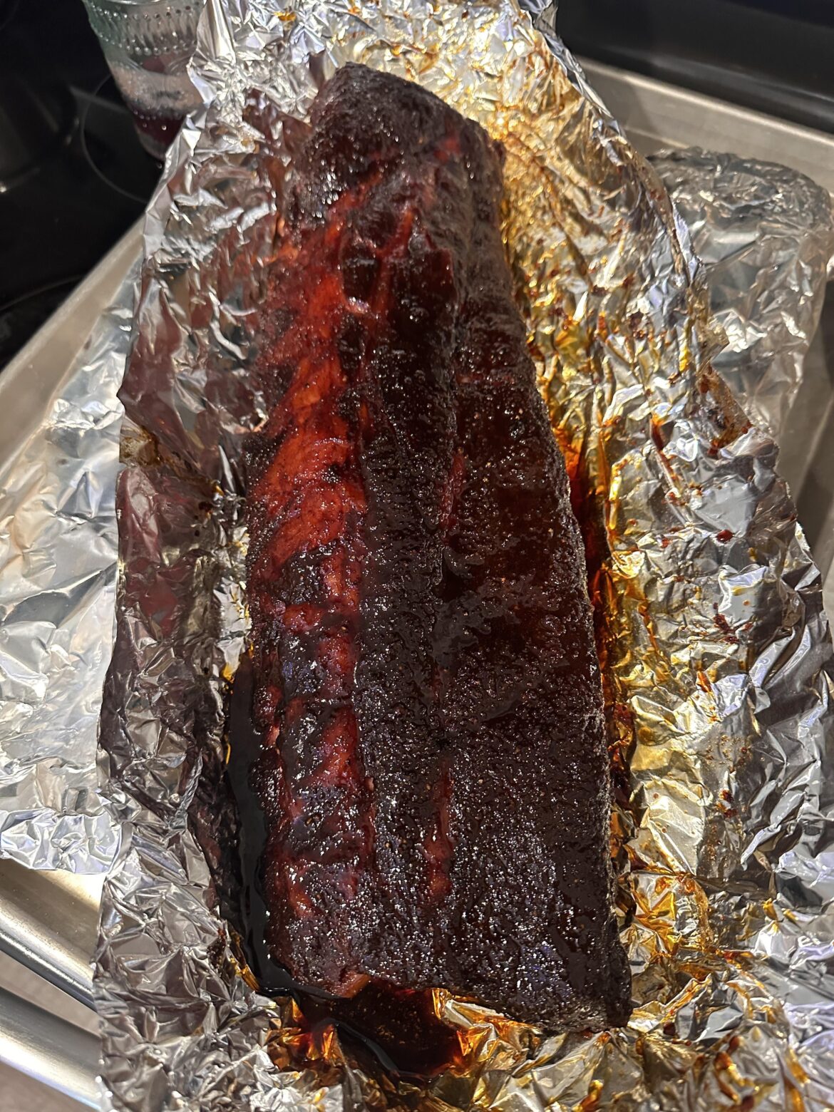 Fall off the bone tender with some bark. My favorite way to make baby backs.