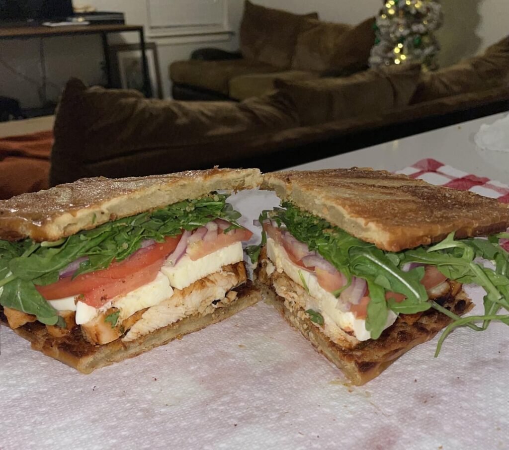 Buffalo Honey Grilled Chicken Mozz Sandwich