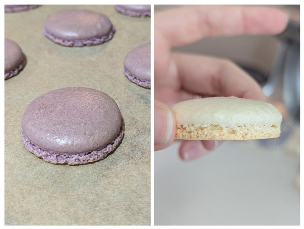 After three years of making macarons, I've finally achieved non-spreading feet with the help of Fred Csibi-Levin's book.