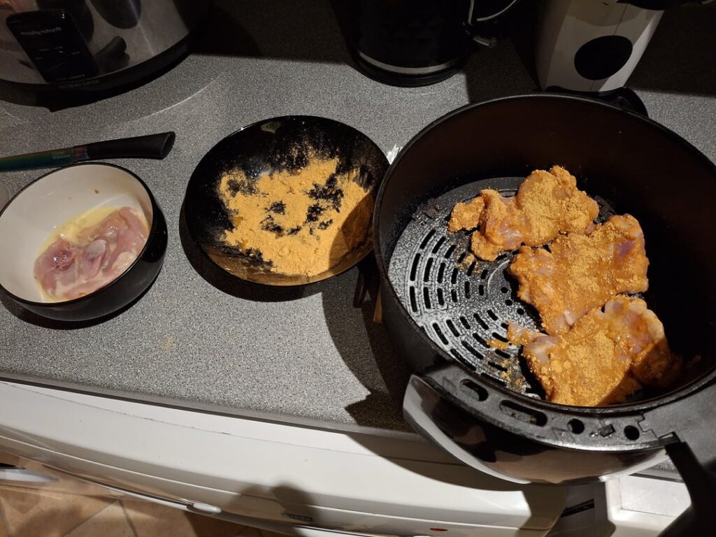 I made some (air) fried chicken buttys