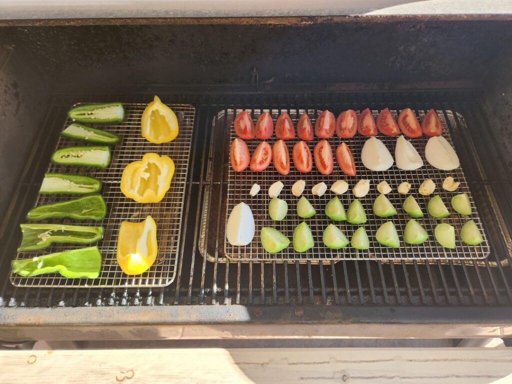 Smoked salsa (and bonus queso)