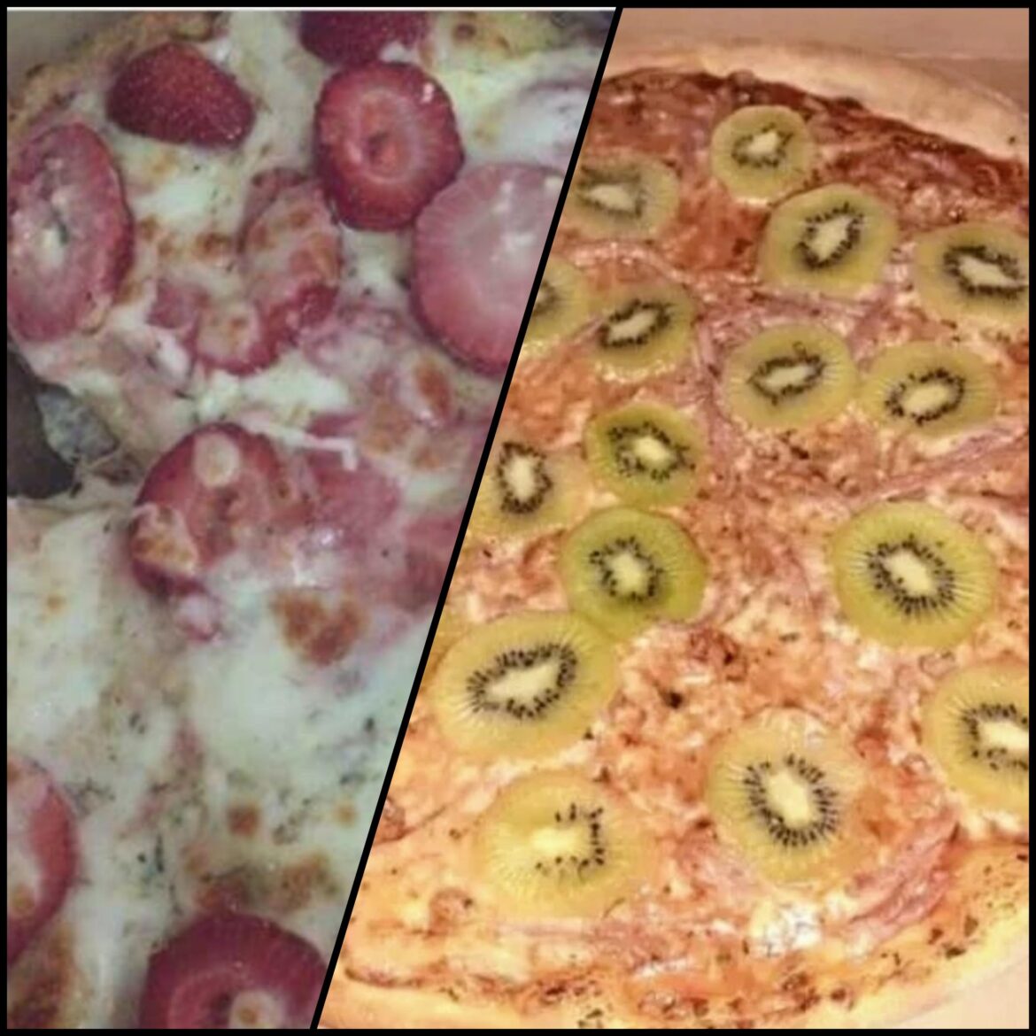 What's your favorite pizza topping? Strawberry or kiwis?