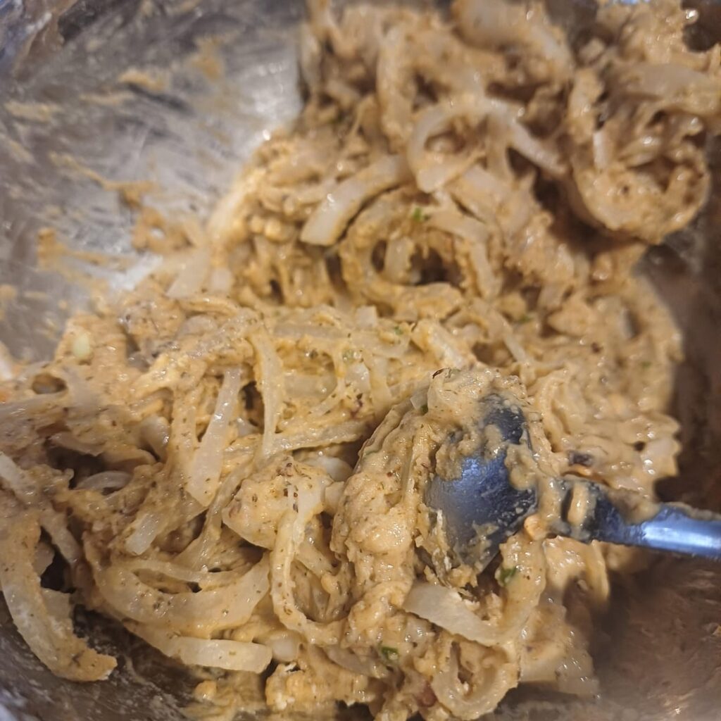 My first attempt at Onion Bahjis