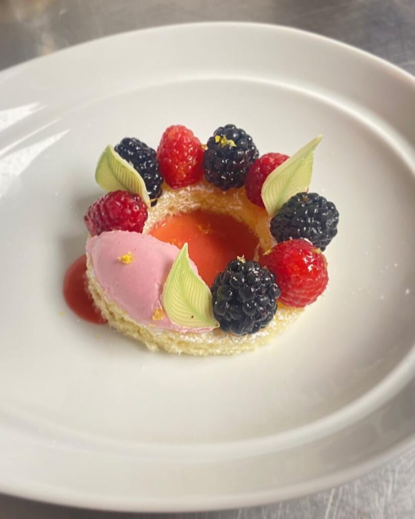 Mixed berry shortcake