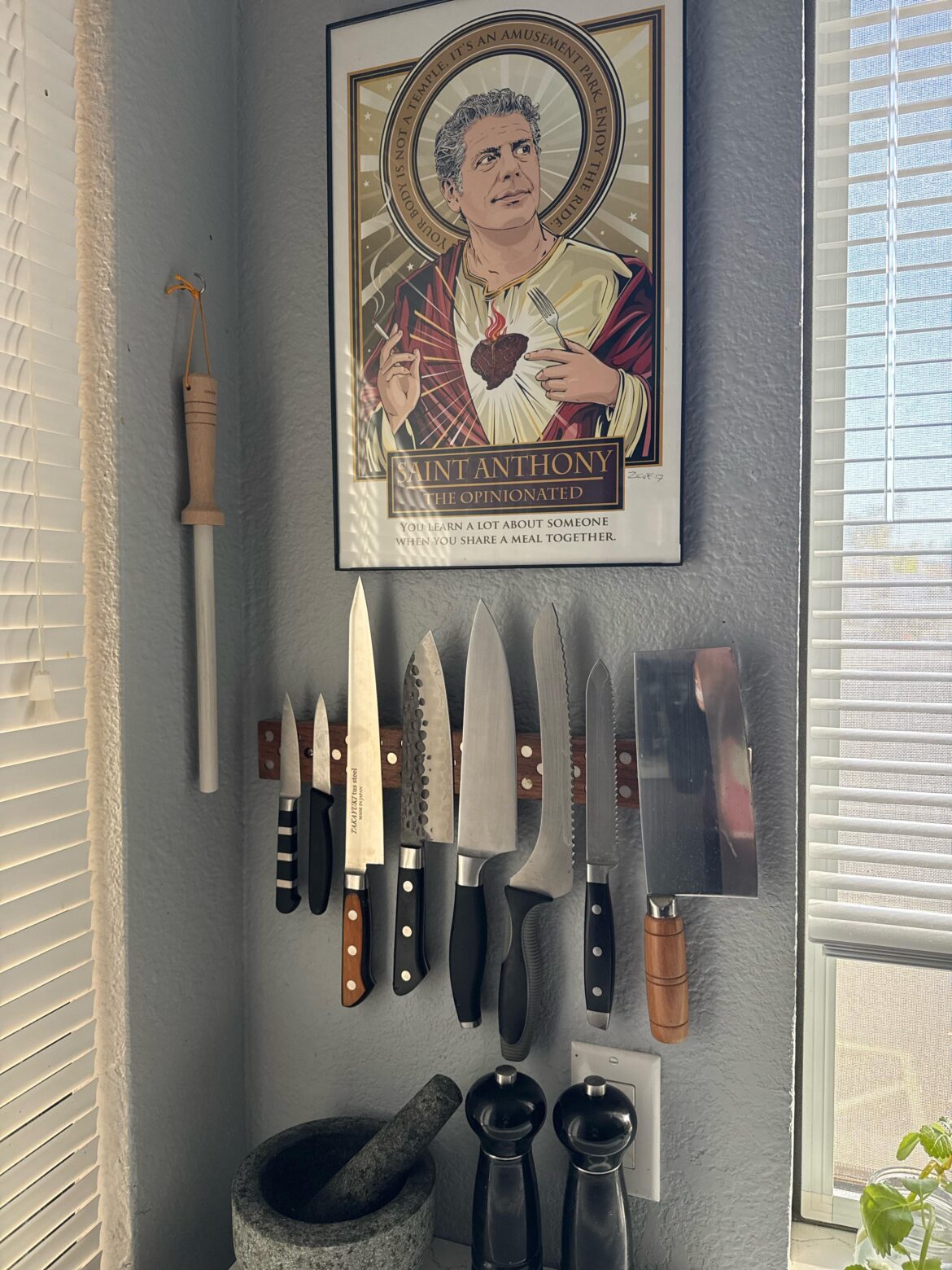 Saint Anthony watching over the kitchen