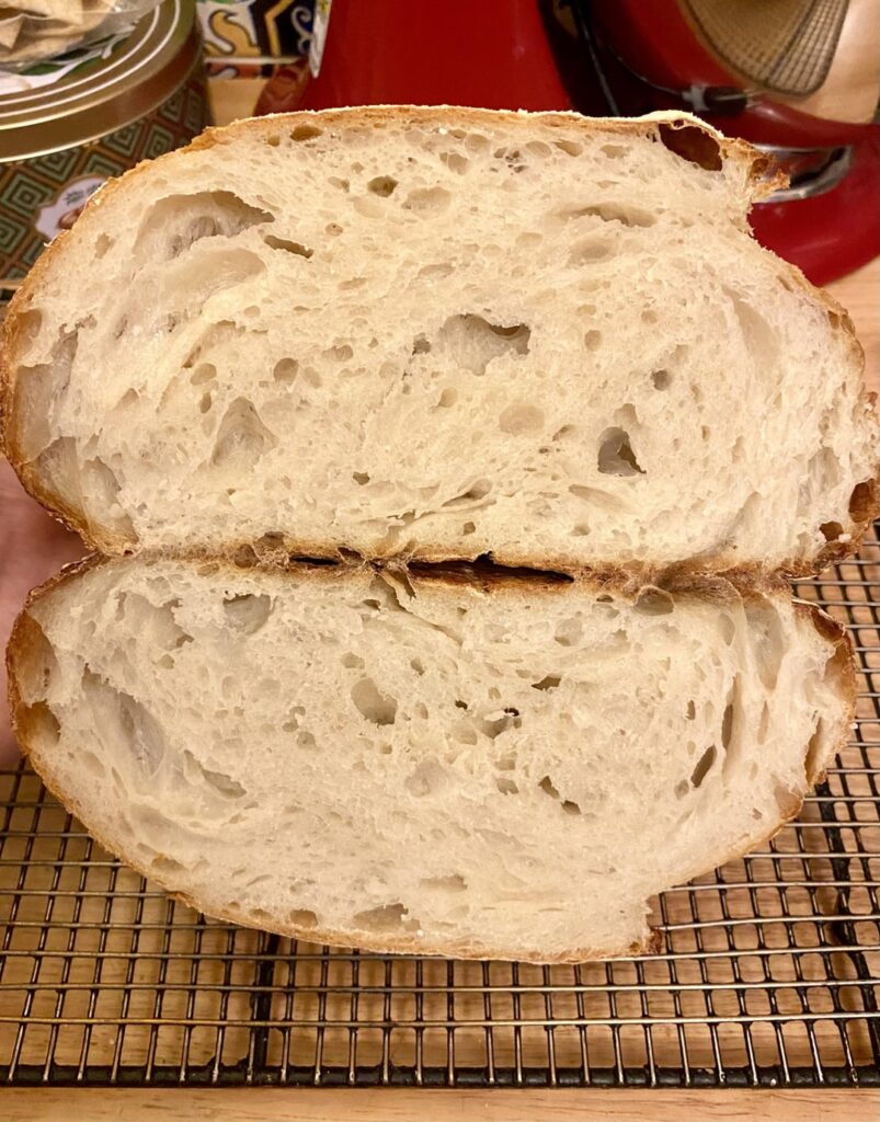 My sister has been baking bread at home for years. She is her harshest critic when I it comes to the end product.