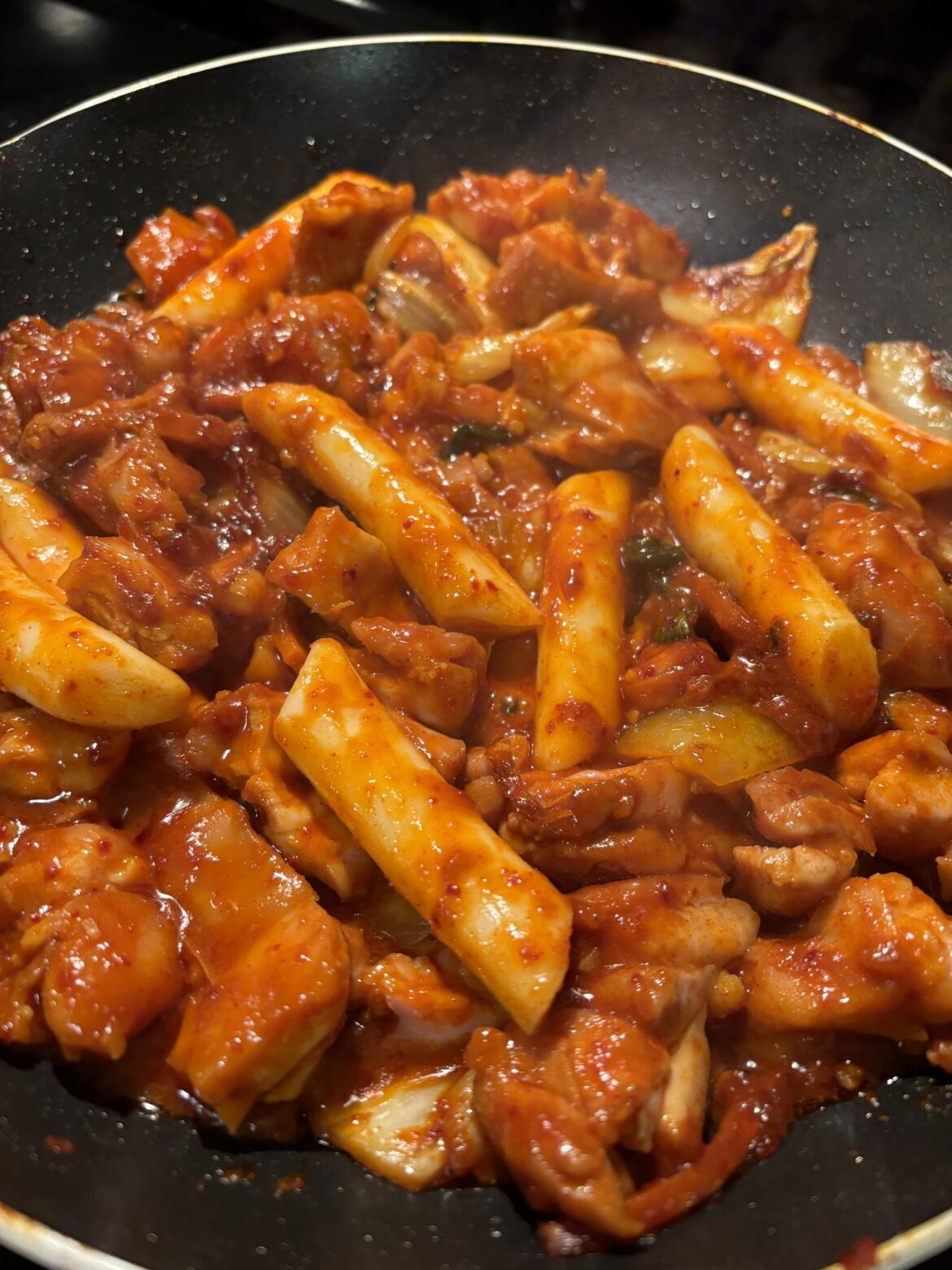 Homemade dakgalbi(spicy grilled chicken)