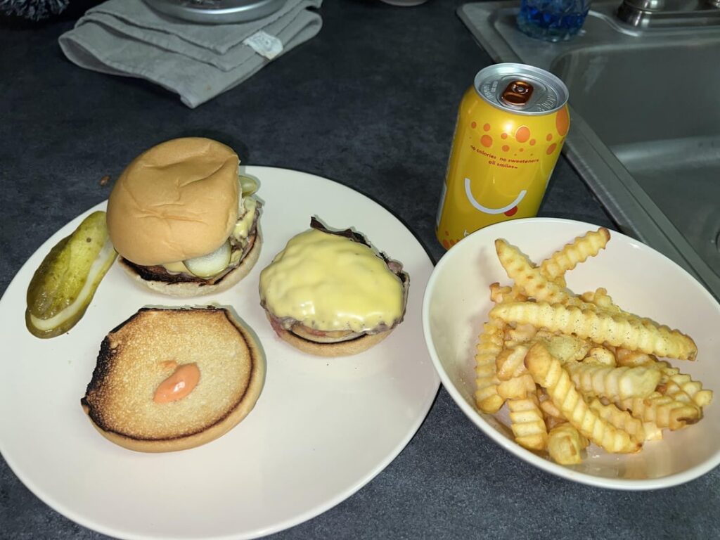 Sometimes you just need some burgers and fries! (Healthy ish)