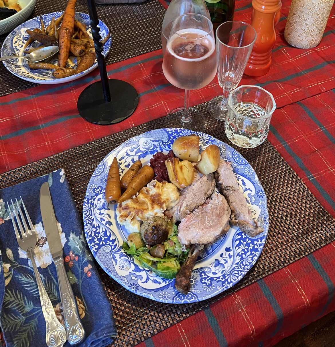 Christmas dinner (duck and all the trimmings)
