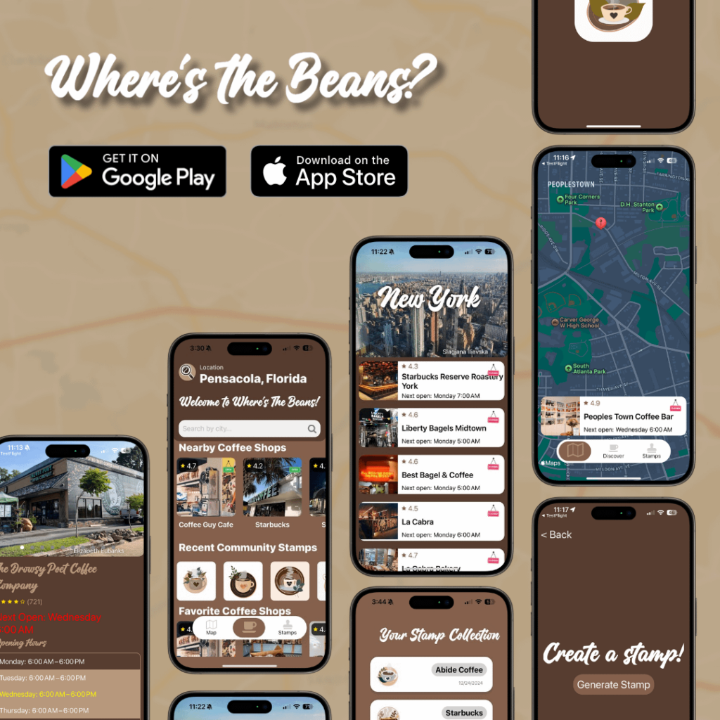 I built a free app to find local coffee shops, anywhere in the world!