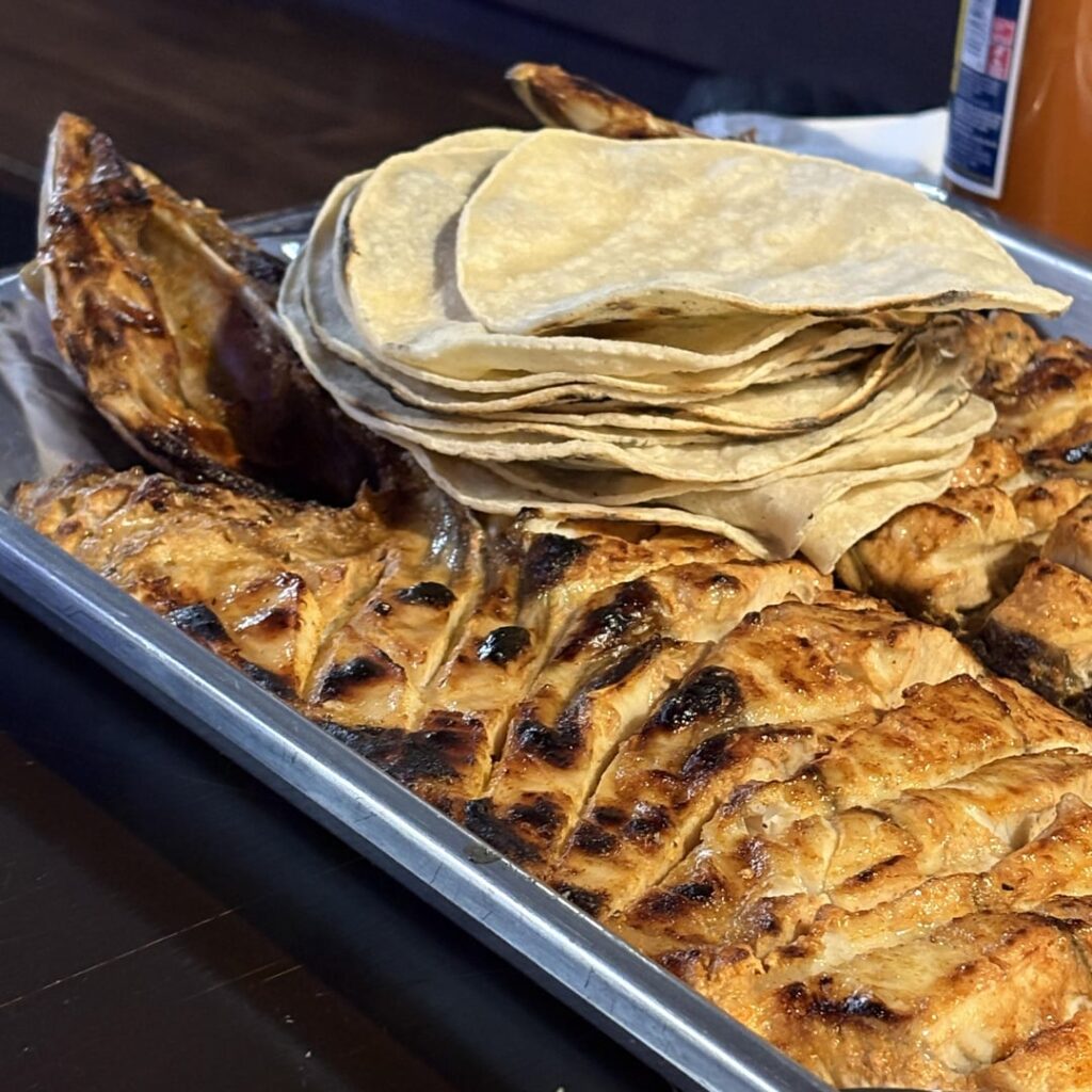 Pescado Sarandeado + Camarones a la Kora @ Mariscos El Kora De Nayarit (El Sereno, $$$)