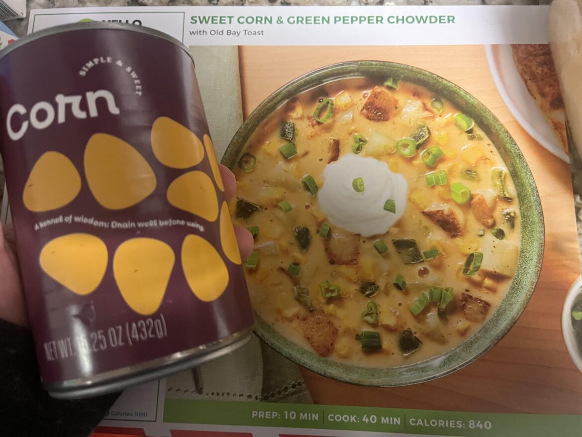 CANNED corn? In my Hello “Fresh”?