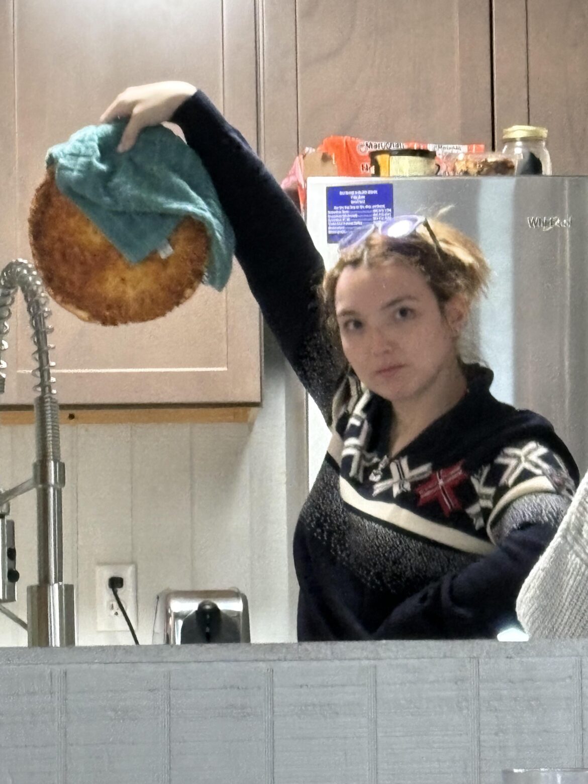 Someone forgot their pizza in the oven at an air bnb