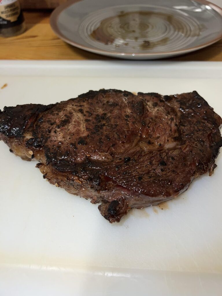 Gf made steak dinner. Thoughts?