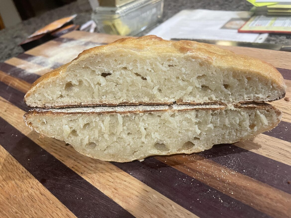 it was too cold for my dough to proof properly but my mom insisted we try baking it anyways 😭